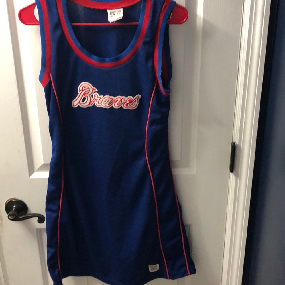 5th & Ocean Blue and Red Braves Tank Dress